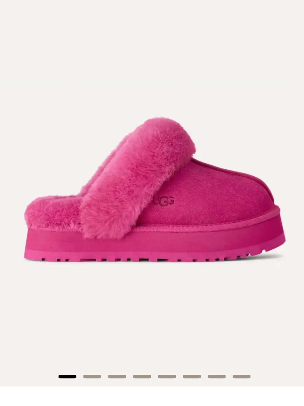UGG Dark Peony Shearling Slide Mule